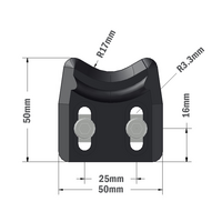 52-010-3 MODULAR SOLUTIONS DOOR PART 30 SERIES CAM LATCH DOOR STOP W/HARDWARE